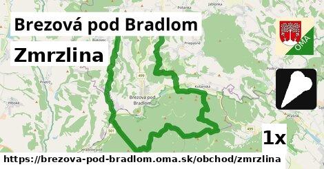 zmrzlina v Brezová pod Bradlom