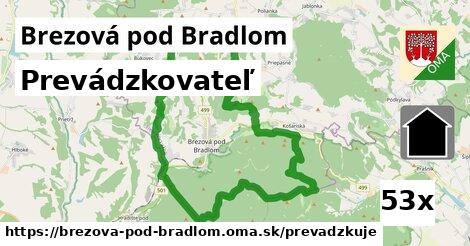 prevádzkovateľ v Brezová pod Bradlom