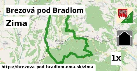 zima v Brezová pod Bradlom