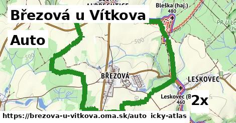 auto v Březová u Vítkova