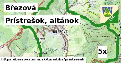 Prístrešok, altánok, Březová