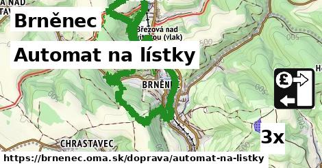 automat na lístky v Brněnec