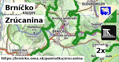 zrúcanina v Brníčko