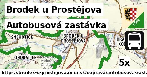 Autobusová zastávka, Brodek u Prostějova