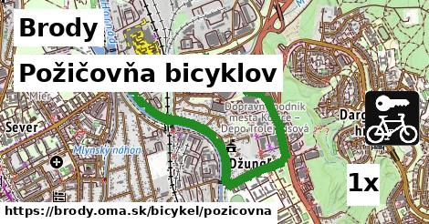 požičovňa bicyklov v Brody