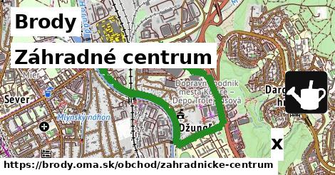 Záhradné centrum, Brody