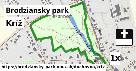 Kríž, Brodziansky park