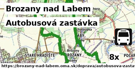 Autobusová zastávka, Brozany nad Labem