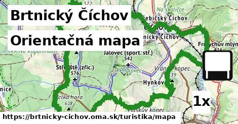 orientačná mapa v Brtnický Číchov