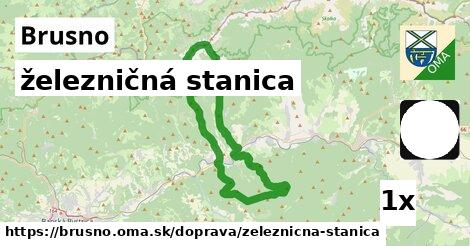 železničná stanica, Brusno