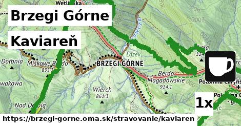 Kaviareň, Brzegi Górne