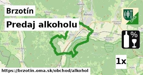 predaj alkoholu v Brzotín