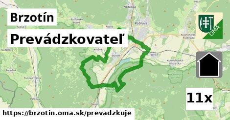 prevádzkovateľ v Brzotín