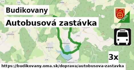 Autobusová zastávka, Budikovany