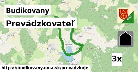 prevádzkovateľ v Budikovany