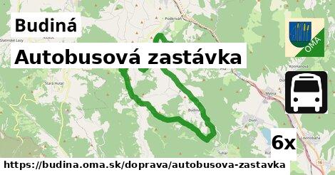 Autobusová zastávka, Budiná