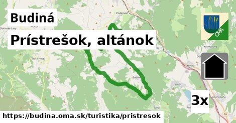 prístrešok, altánok v Budiná