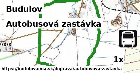 Autobusová zastávka, Budulov