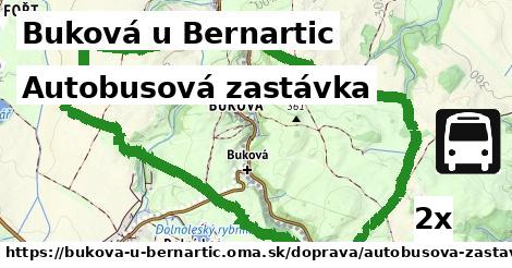 autobusová zastávka v Buková u Bernartic