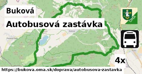 Autobusová zastávka, Buková