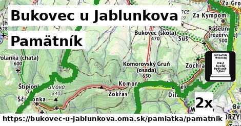 Pamätník, Bukovec u Jablunkova