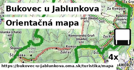 Orientačná mapa, Bukovec u Jablunkova