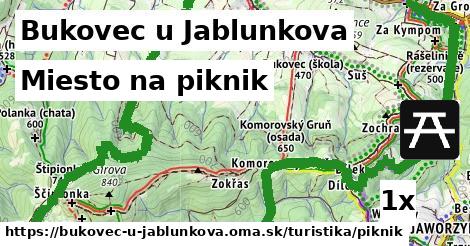 Miesto na piknik, Bukovec u Jablunkova