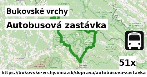 Autobusová zastávka, Bukovské vrchy