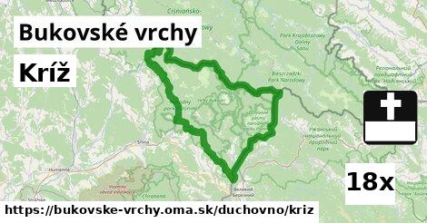 Kríž, Bukovské vrchy