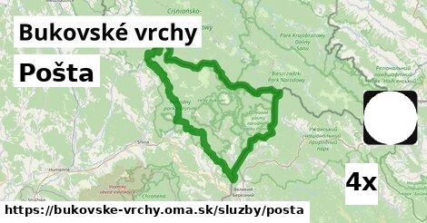 Pošta, Bukovské vrchy