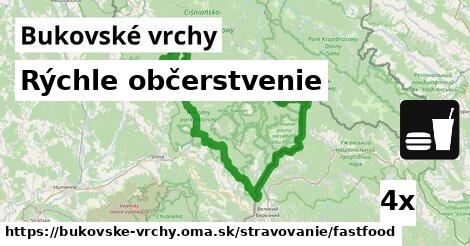 Rýchle občerstvenie, Bukovské vrchy