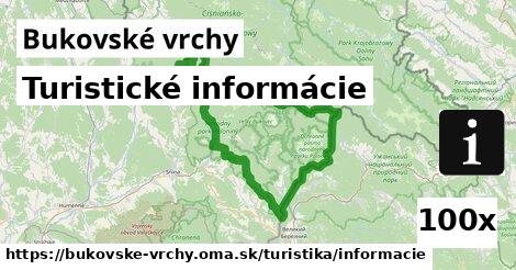 Turistické informácie, Bukovské vrchy
