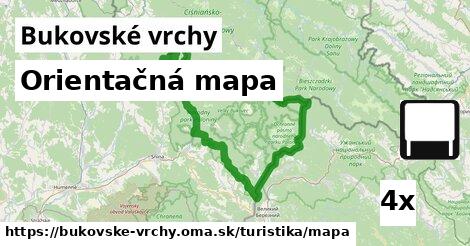 Orientačná mapa, Bukovské vrchy