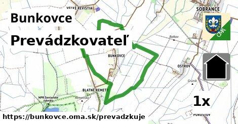 prevádzkovateľ v Bunkovce