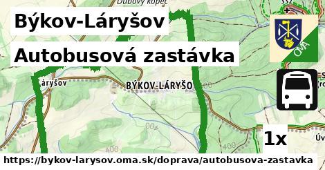 Autobusová zastávka, Býkov-Láryšov