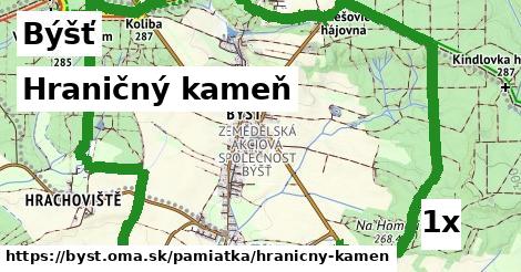 Hraničný kameň, Býšť