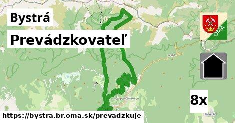 prevádzkovateľ v Bystrá, okres BR