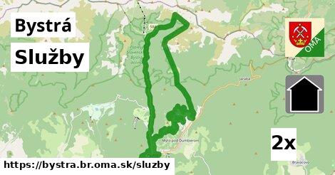 služby v Bystrá, okres BR