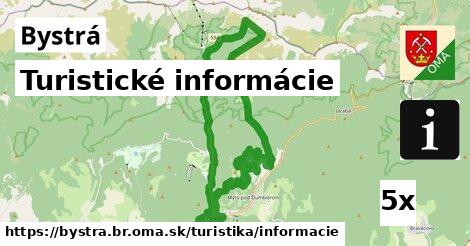 Turistické informácie, Bystrá, okres BR