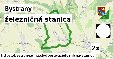 železničná stanica, Bystrany