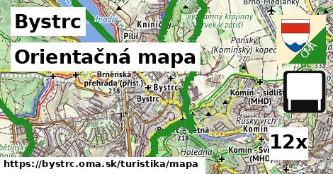 orientačná mapa v Bystrc