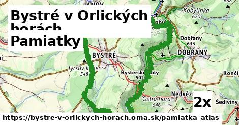 pamiatky v Bystré v Orlických horách