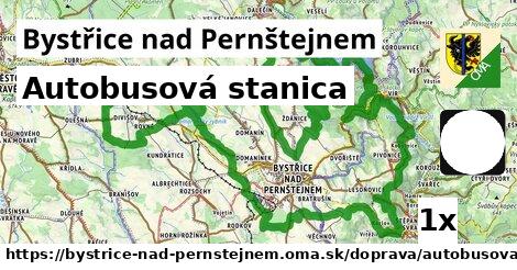 autobusová stanica v Bystřice nad Pernštejnem