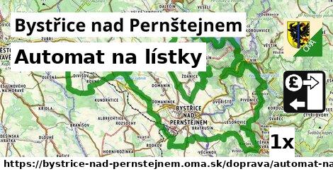 Automat na lístky, Bystřice nad Pernštejnem