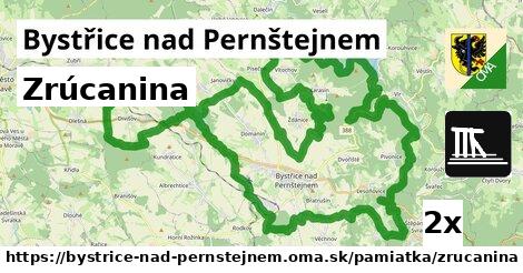 zrúcanina v Bystřice nad Pernštejnem