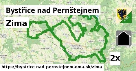 zima v Bystřice nad Pernštejnem