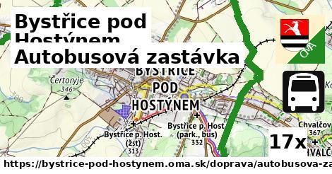 Autobusová zastávka, Bystřice pod Hostýnem