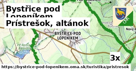 Prístrešok, altánok, Bystřice pod Lopeníkem