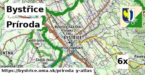 príroda v Bystřice