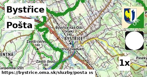 pošta v Bystřice